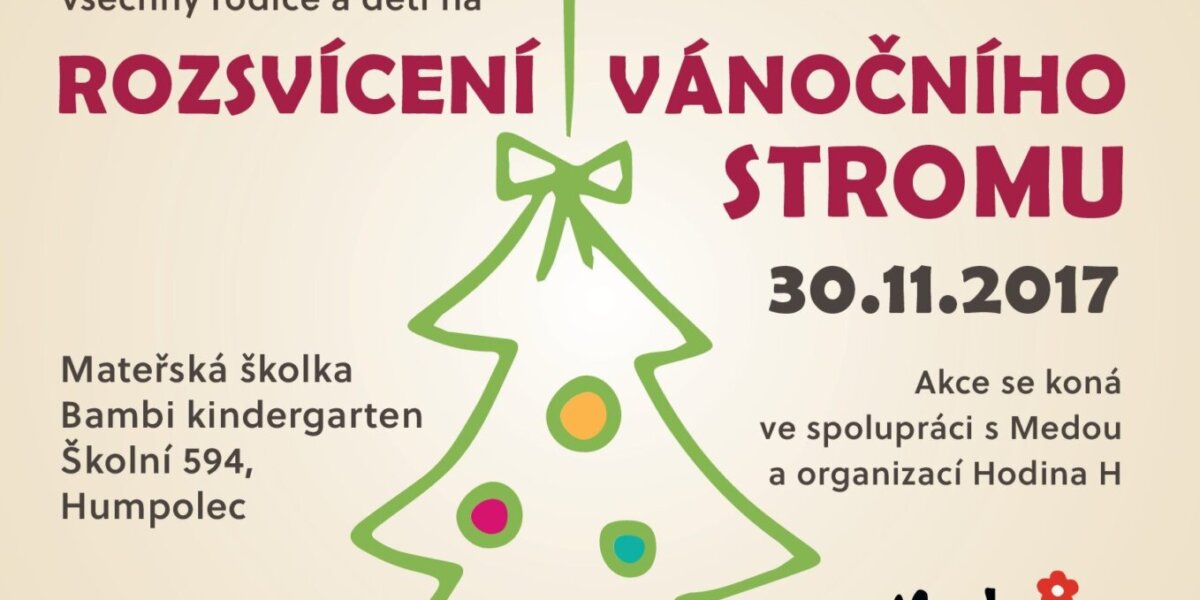 Rozsvícení vánočního stromu