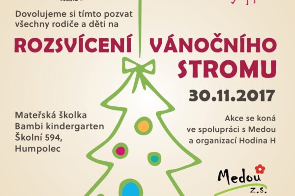 Rozsvícení vánočního stromu