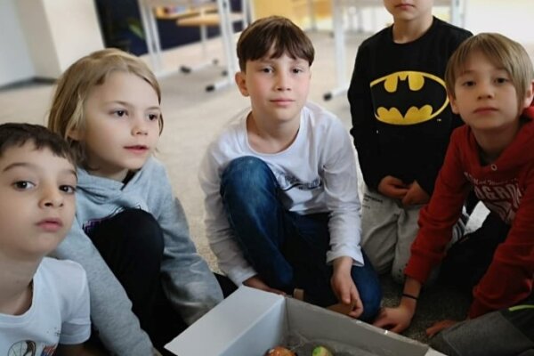 Balíček z Irska naše školáky moc potěšil