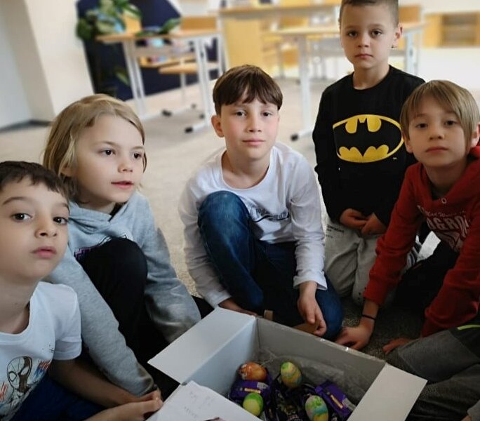 Balíček z Irska naše školáky moc potěšil