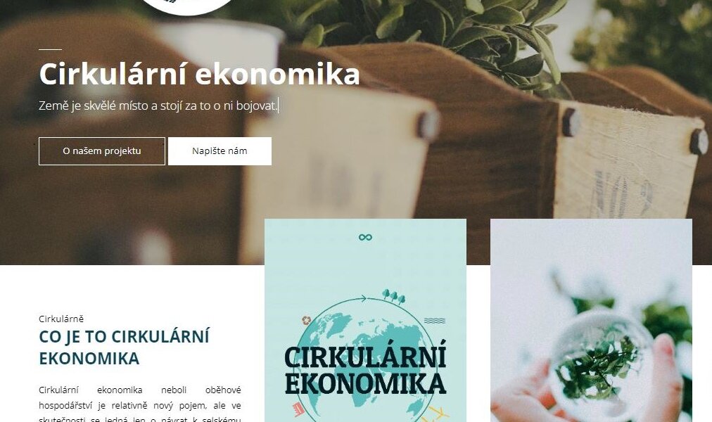 Učebnice Cirkulární ekonomika a web cirkularne.cz
