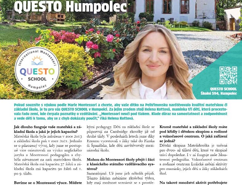 MŠ a ZŠ Questo se připojuje k oslavě 800let města Pelhřimov